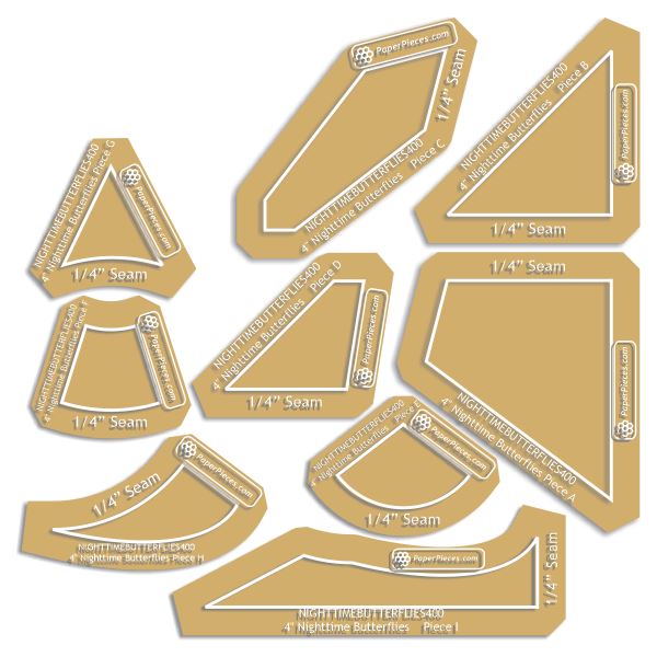 4" Nighttime Butterflies