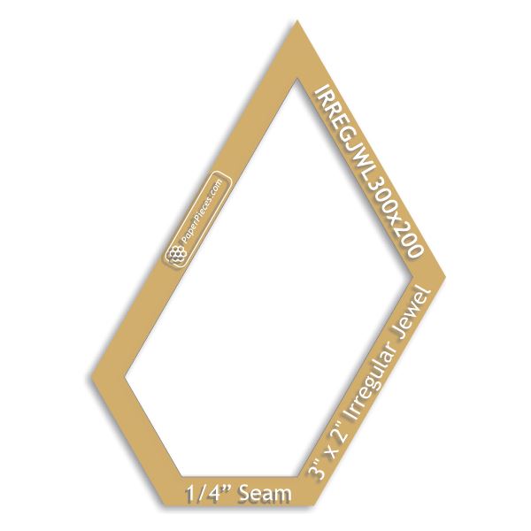 3" x 2" Irregular Jewel