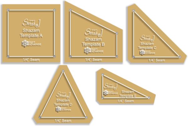 Shazam Quilt 5 Piece Acrylic Set