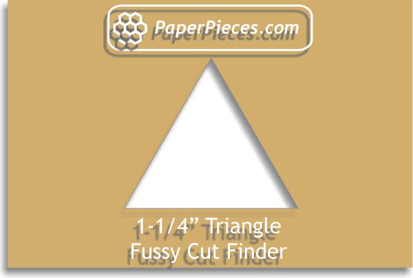 1-1/4" Equilateral Triangle Fussy Cut Finder