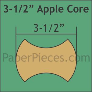 3-1/2" Apple Core