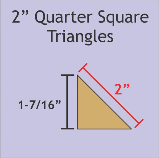 2" Quarter Square Triangles