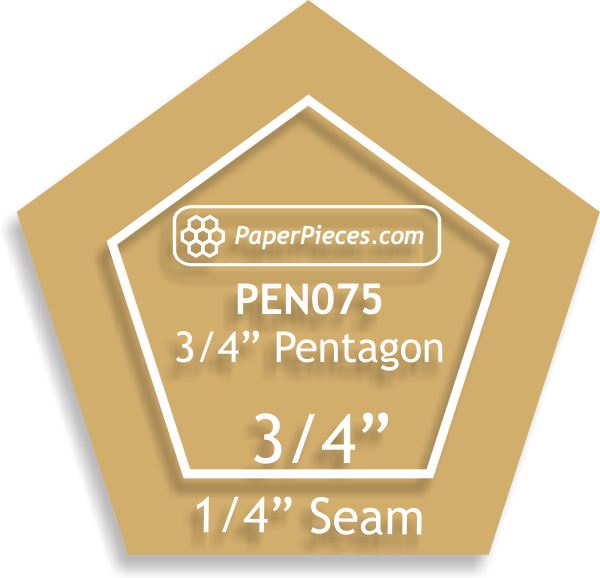 3/4" Pentagons