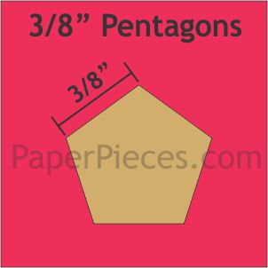 3/8" Pentagons