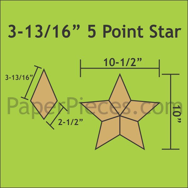 3-13/16" 5 Point Star