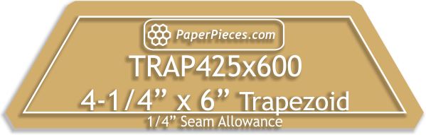 4-1/4" x 6" Trapezoids
