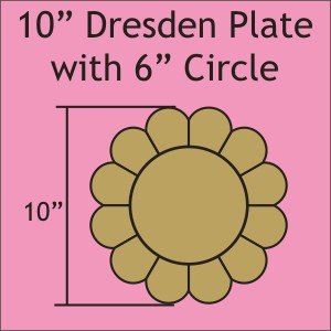 10" 12 Petal Dresdens