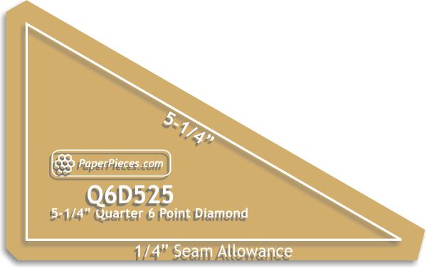 5-1/4" Quarter 6 Point Diamonds