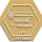 1" Hexagons