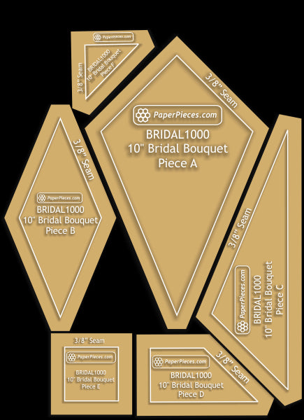 10" Bridal Bouquet Block