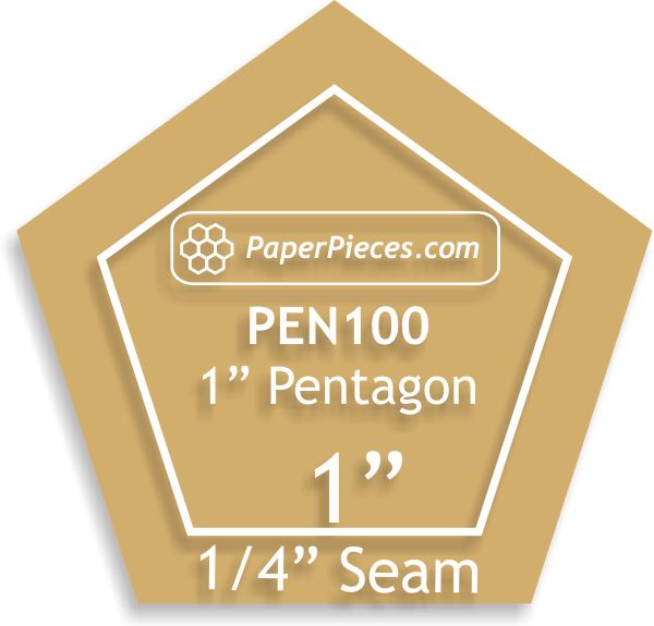 1" Pentagons