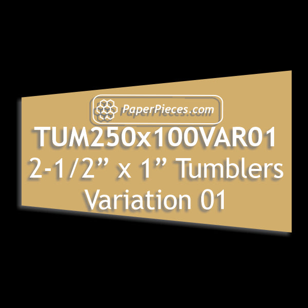 2-1/2" x 1" Tumblers Variation 01