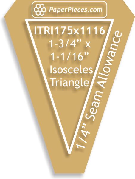 1-3/4" x 1-1/16" Isosceles Triangles