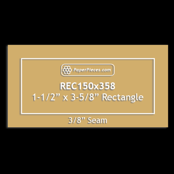 1-1/2" x 3-5/8" Rectangle
