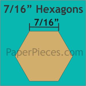 7/16" Hexagons