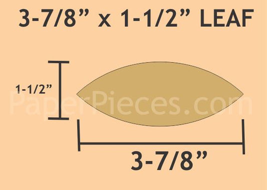 3-7/8" x 1-1/2" Leaf