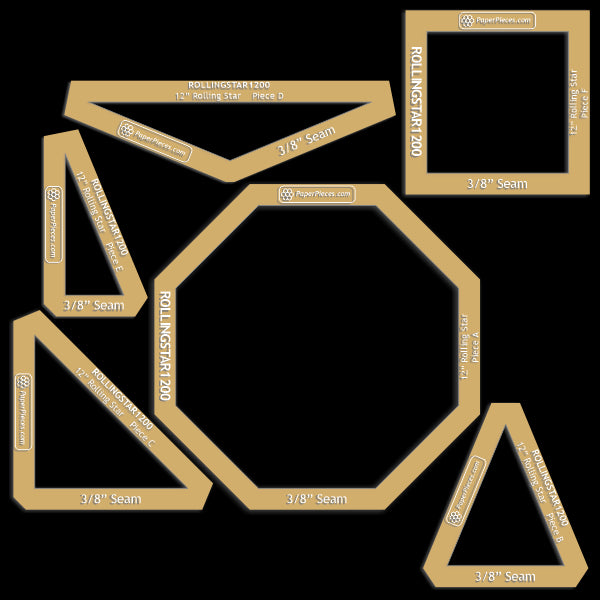 12" Rolling Star by Mary Koval