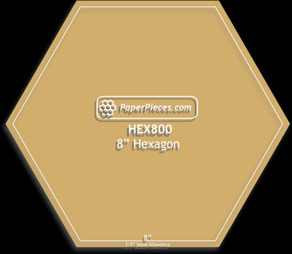 8" Hexagons