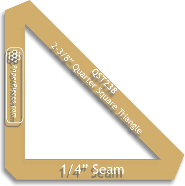 2-3/8" Quarter Square Triangles
