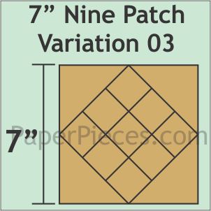 7" Nine Patch Variation 03