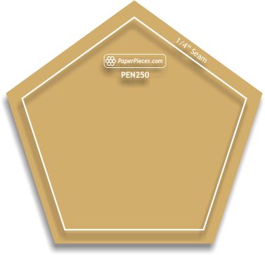 2-1/2" Pentagons