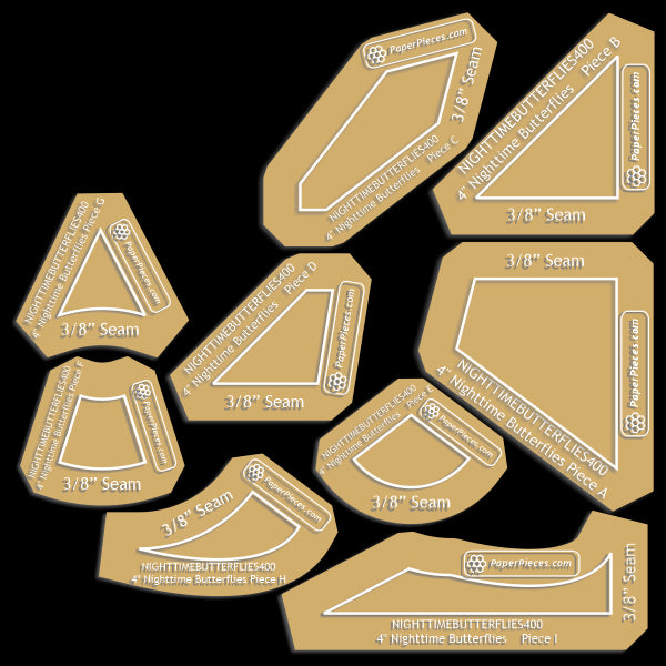 4" Nighttime Butterflies