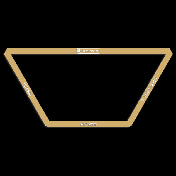 5" Half Hexagon