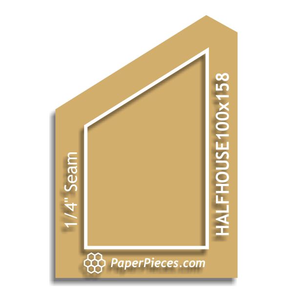 1" x 1-5/8" Half House