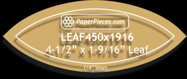 4-1/2" x 1-9/16" Leaf