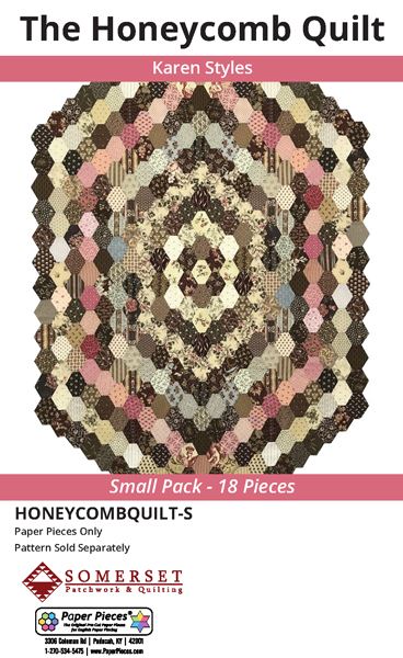 Honeycomb Quilt Paper Pieces by Karen Styles