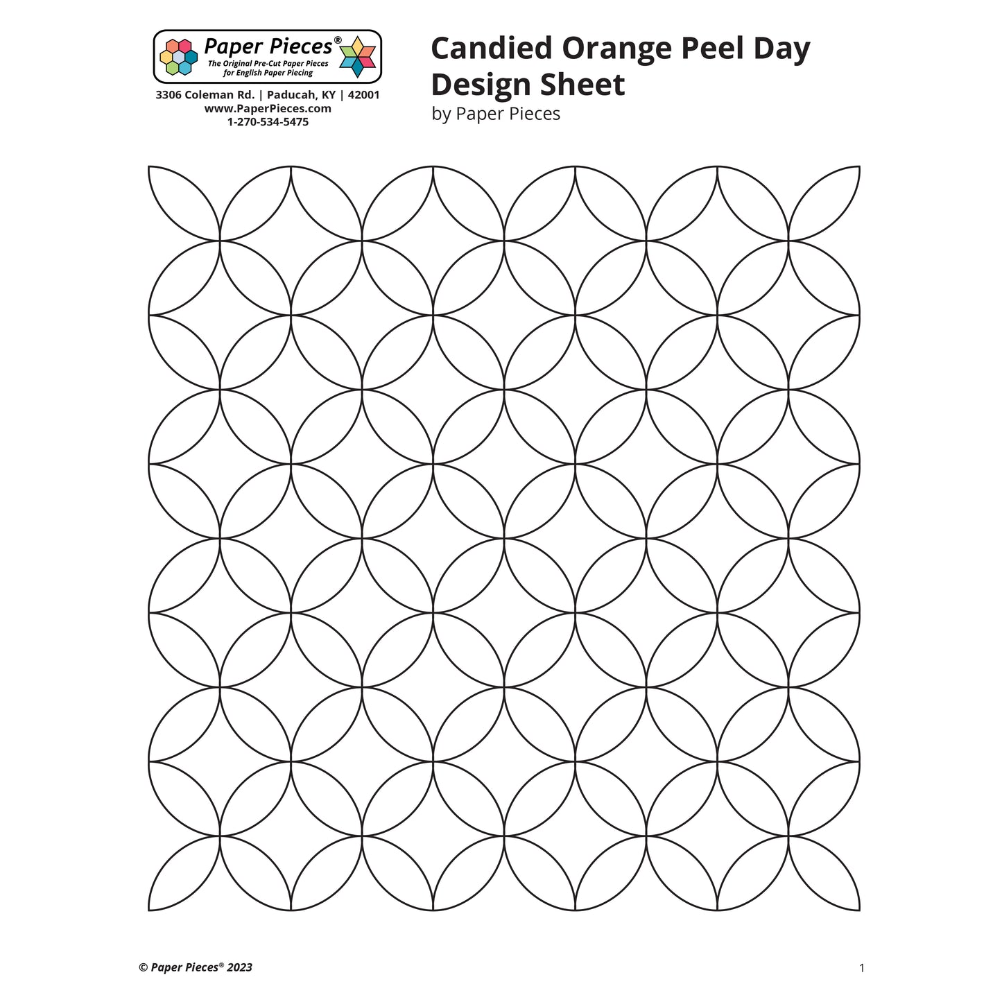 Candied Orange Peel Design Sheet (Free Download)