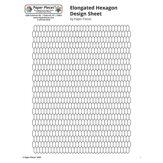 Elongated Hexagon Design Sheet