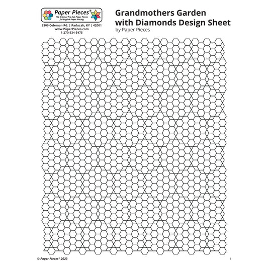 Grandmother's Garden with Diamonds Design Sheet