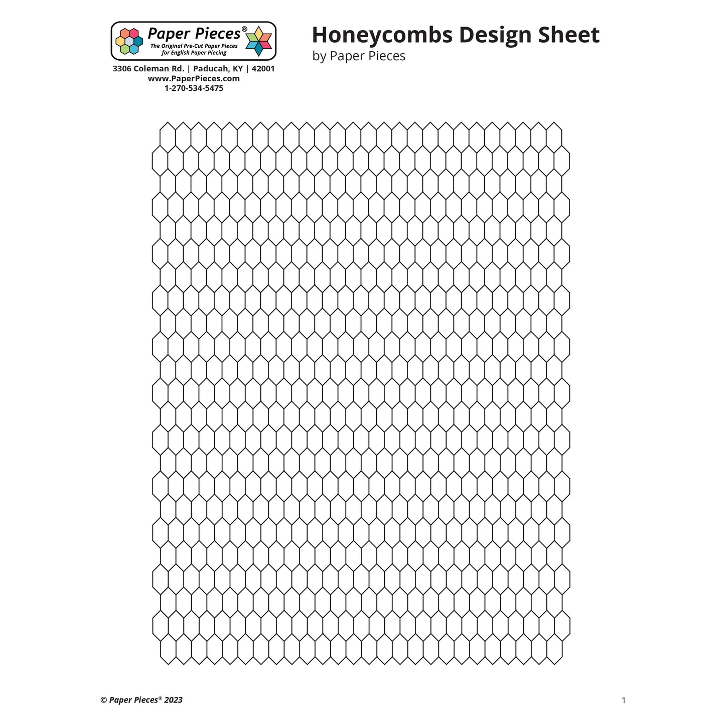 Honeycombs Design Sheet