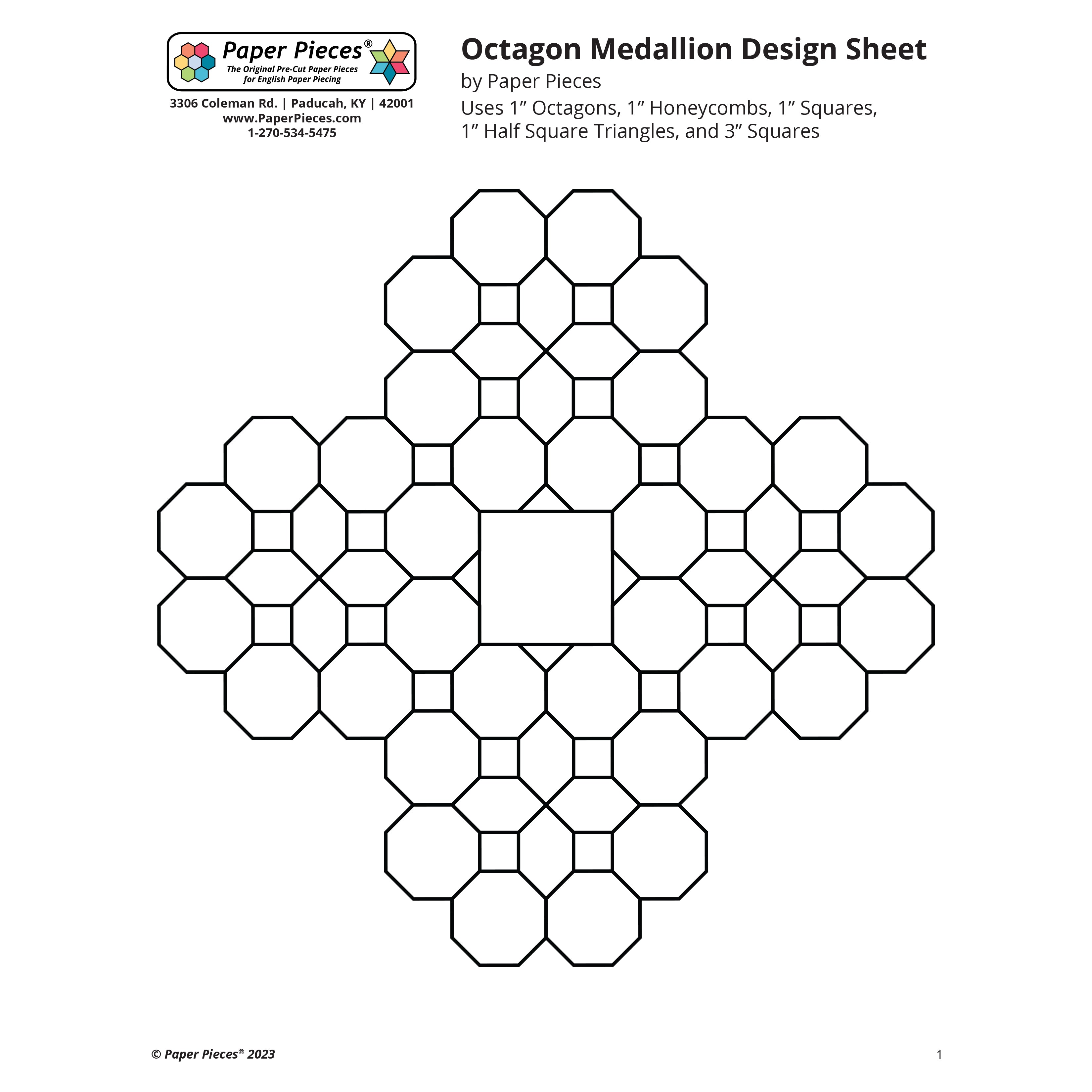 Octogon Group Map.pdf Octagon Medallion Design Sheet – Paper Pieces