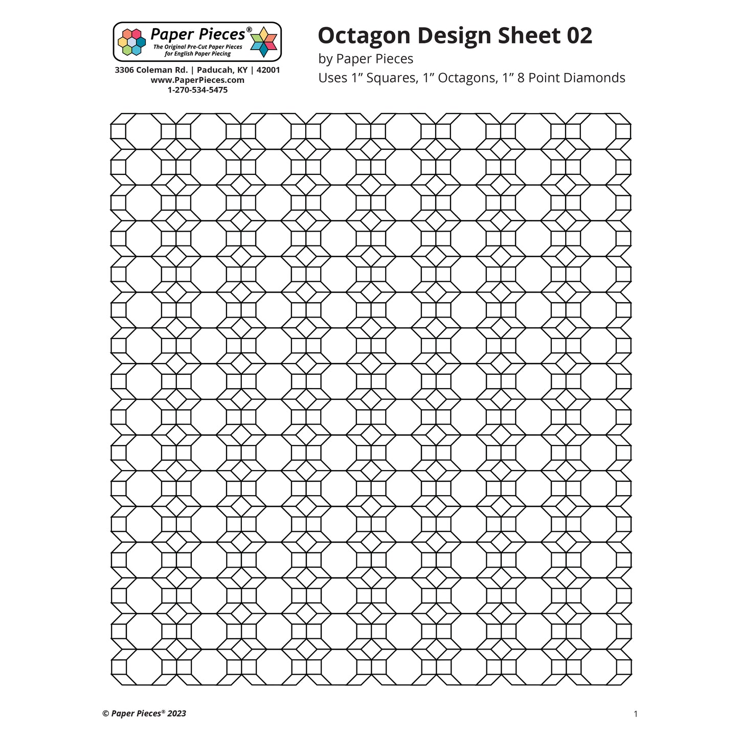 Octagon Design Sheet 02