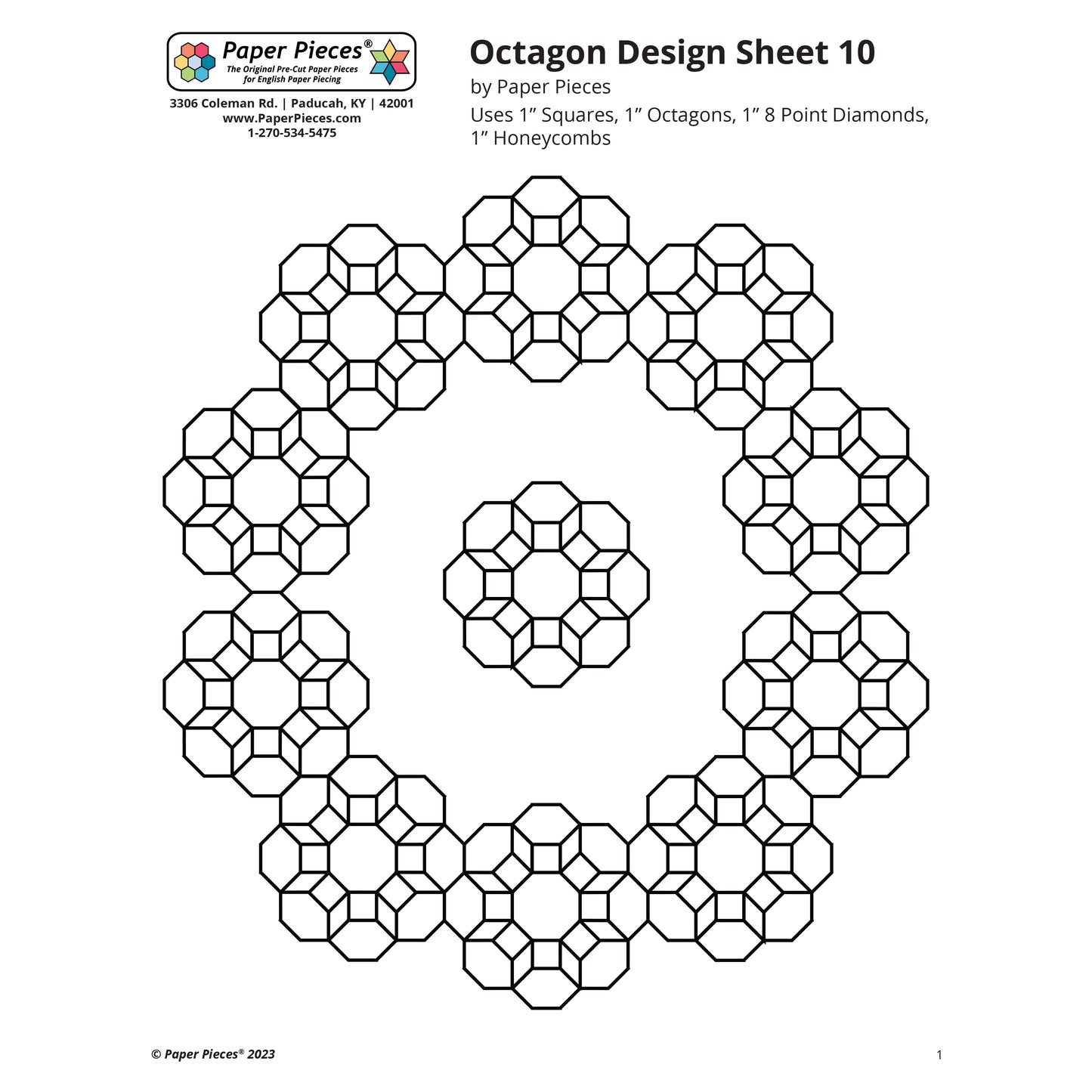 Octagon Design Sheet 10