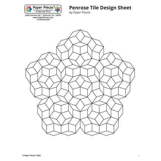 Penrose Tile Design Sheet (Free PDF Download)