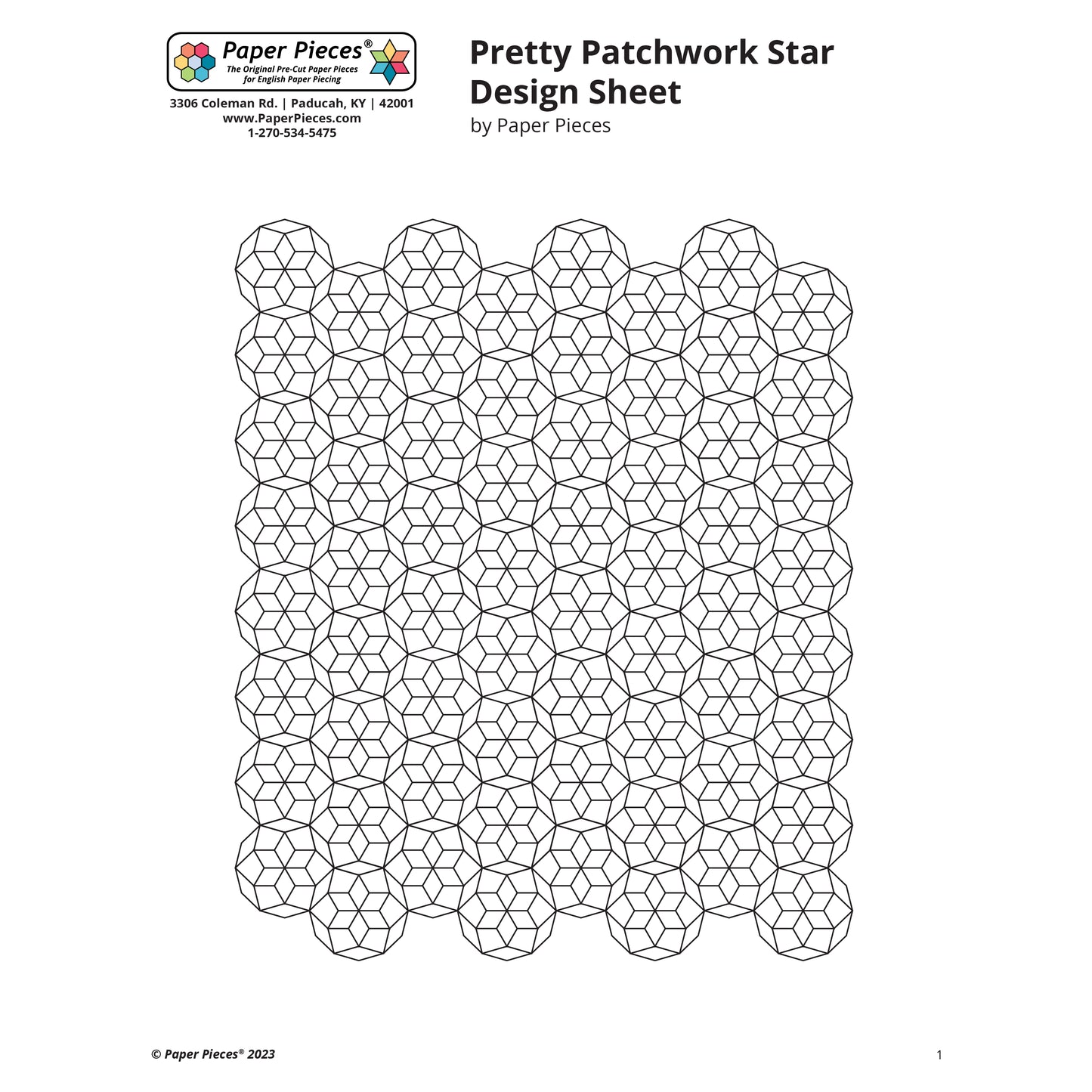 Pretty Patchwork Star