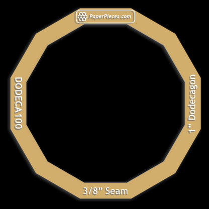 1" Dodecagon