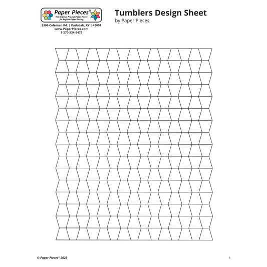 Tumblers design Sheet (FREE PDF Download)