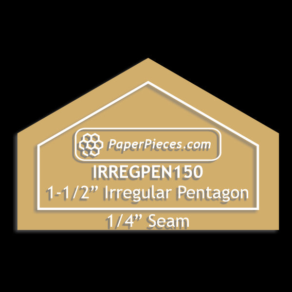 1-1/2" Irregular Pentagons