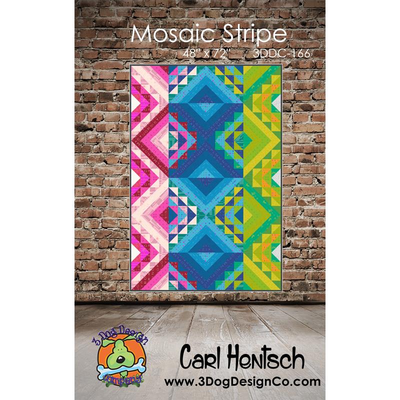 Mosaic Stripe Pattern by Carl Hentsch of 3 Dog Designs