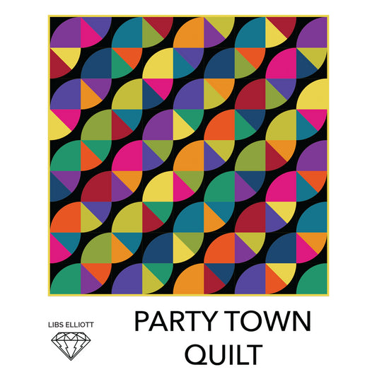 Party Town Quilt by Libs Elliott