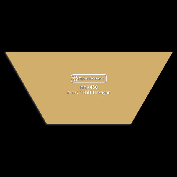 4-1/2" Half Hexagon
