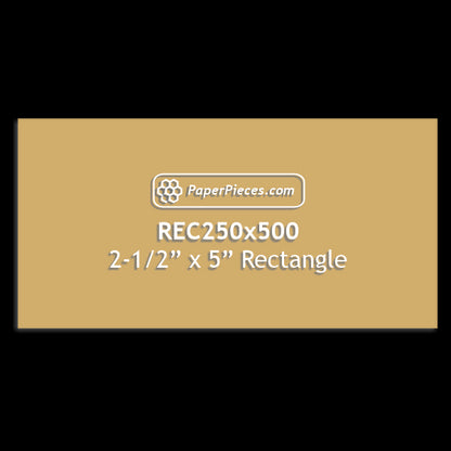 2-1/2" x 5" Rectangle