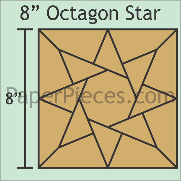 8" Octagon Star