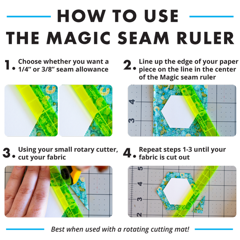 6" Magic Seam Ruler by Paper Pieces
