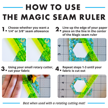 6" Magic Seam Ruler by Paper Pieces