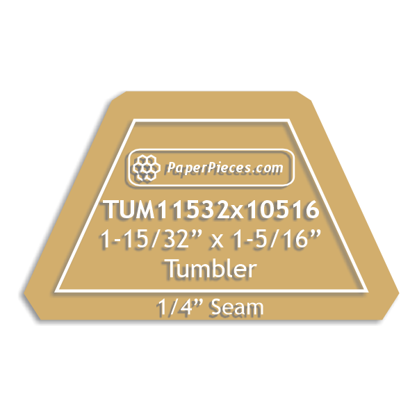 1-15/32" x 1-5/16" Tumbler